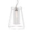 Atlas Lighting Cere 14.25'' Wide 1Lt Pendant, Polished Nickel/Clear
