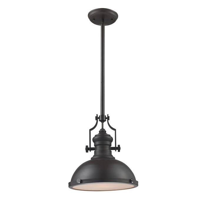 Atlas Lighting Chadwick 13'' Wide 1Lt Pendant, Matte Black