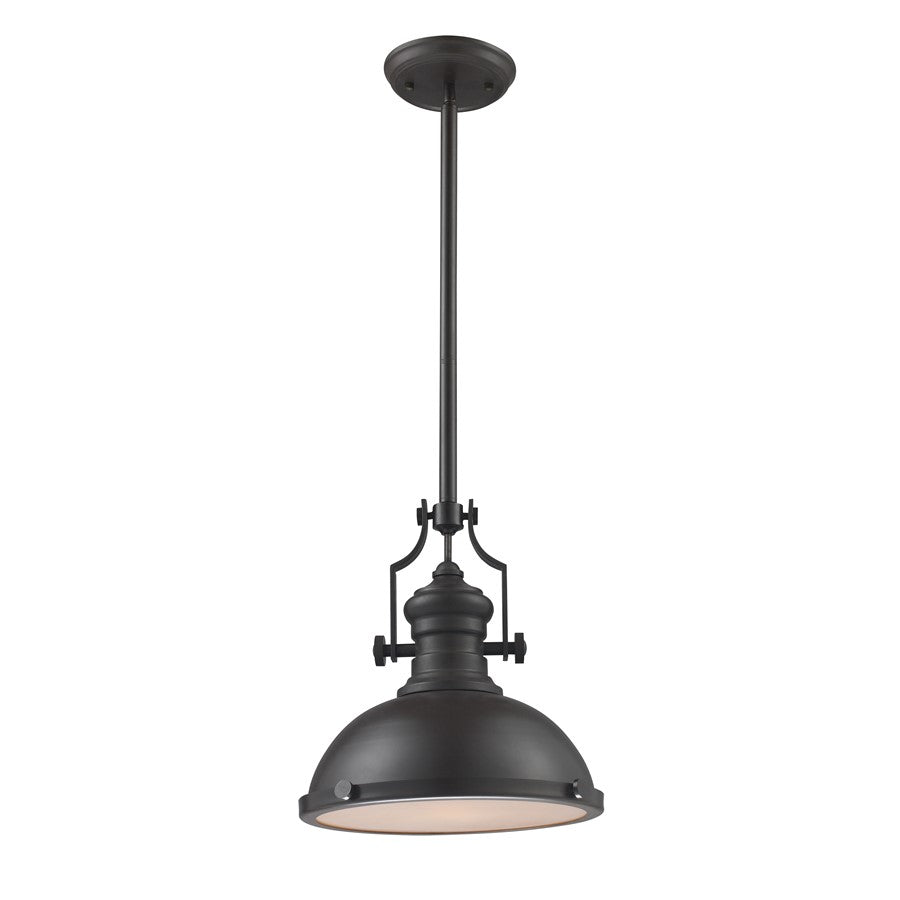 Atlas Lighting Chadwick 13'' Wide 1Lt Pendant, Matte Black