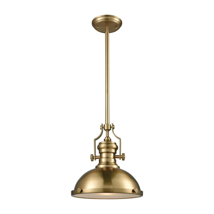 Atlas Lighting Chadwick 13'' Wide 1Lt Pendant, Satin Brass