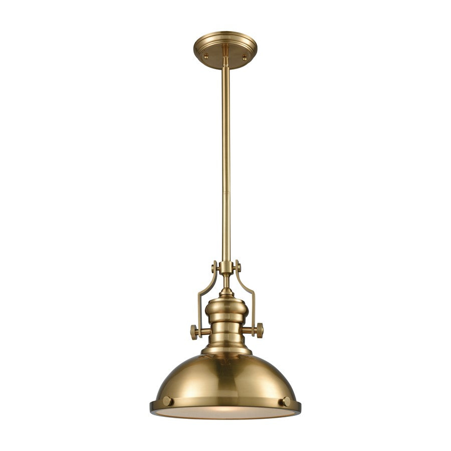 Atlas Lighting Chadwick 13'' Wide 1Lt Pendant, Satin Brass