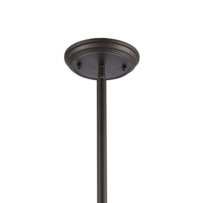 Atlas Lighting Chadwick 13'' Wide 1Lt Pendant, Brass/Black