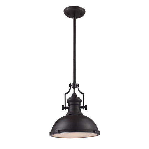 Atlas Lighting Chadwick 13'' Wide 1Lt Pendant, Oiled Bronze