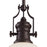 Atlas Lighting Chadwick 13'' Wide 1Lt Pendant, Oiled Bronze/White