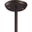 Atlas Lighting Chadwick 13'' Wide 1Lt Pendant, Oiled Bronze/White
