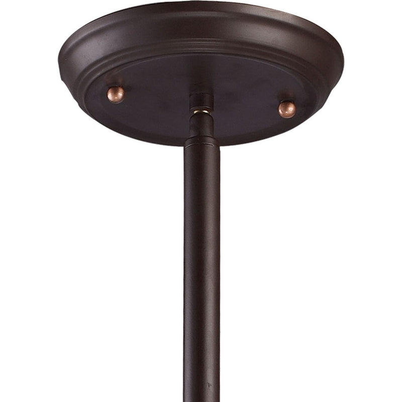 Atlas Lighting Chadwick 13in 1-Light Pendant | Transitional Oil Rubbed Bronze Frosted Glass | Kitchen Island & Dining Room | Model CL11750-BZ2