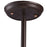 Atlas Lighting Chadwick 13'' Wide 1Lt Pendant, Bronze/White