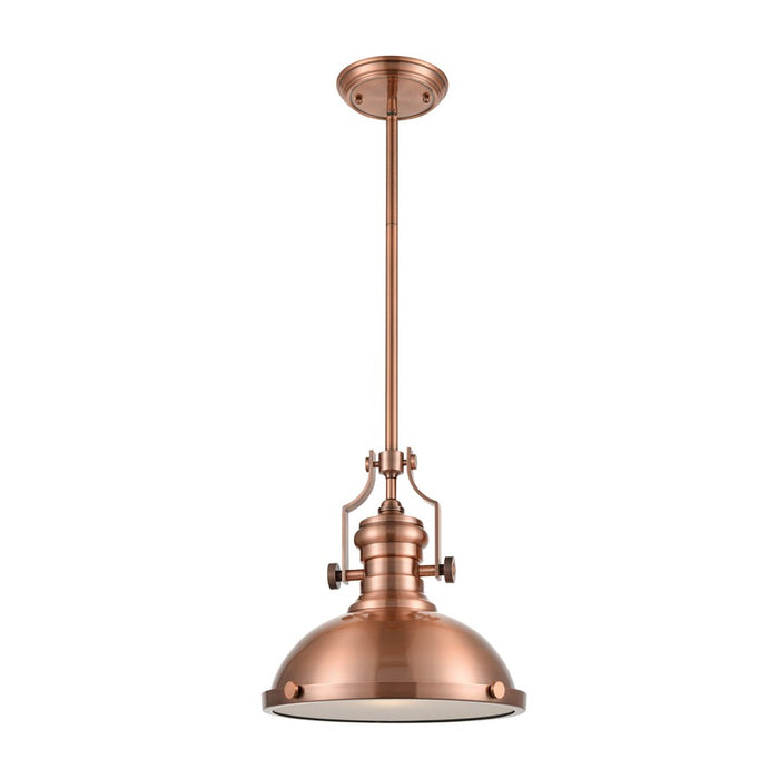 Atlas Lighting Chadwick 13'' Wide 1Lt Pendant, Antique Copper