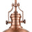 Atlas Lighting Chadwick 13'' Wide 1Lt Pendant, Antique Copper
