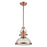 Atlas Lighting Chadwick 13'' Wide 1Lt Pendant, Copper/Clear