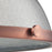Atlas Lighting Chadwick 13'' Wide 1Lt Pendant, Copper/Clear