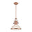 Atlas Lighting Chadwick 13''W 1Lt Pendant, Antique Copper/White