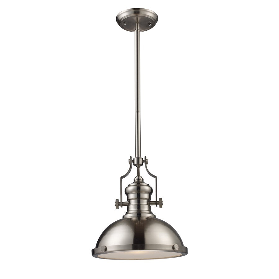 Atlas Lighting Chadwick 13'' Wide 1Lt Pendant, Satin Nickel