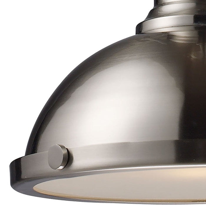 Atlas Lighting Chadwick 13'' Wide 1Lt Pendant, Satin Nickel
