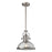 Atlas Lighting Chadwick 13'' Wide 1Lt Pendant, Satin Nickel/Clear