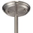 Atlas Lighting Chadwick 13'' Wide 1Lt Pendant, Satin Nickel/Clear