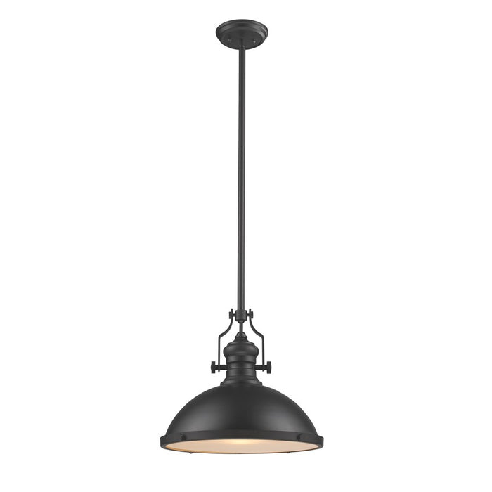 Atlas Lighting Chadwick 17'' Wide 1Lt Pendant, Matte Black