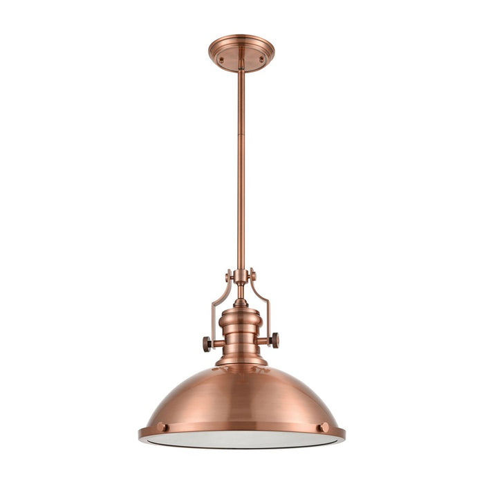 Atlas Lighting Chadwick 17'' Wide 1Lt Pendant, Antique Copper