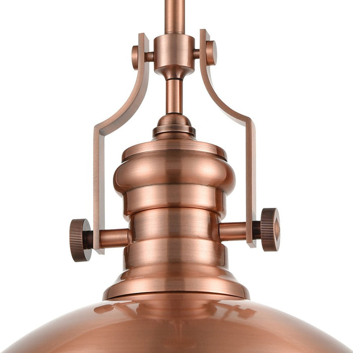 Atlas Lighting Chadwick 17'' Wide 1Lt Pendant, Antique Copper