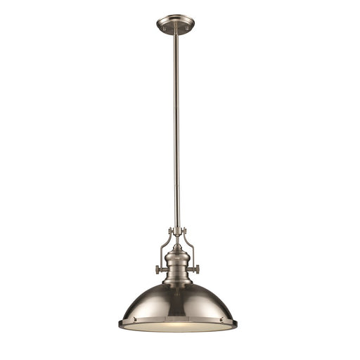 Atlas Lighting Chadwick 17'' Wide 1Lt Pendant, Satin Nickel