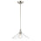 Atlas Lighting Charis 12.5'' Wide 1Lt Pendant, Nickel/Nickel/Clear