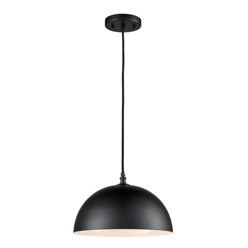 Atlas Lighting Chelsea 12'' Wide 1Lt Pendant, Black