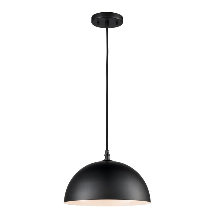 Atlas Lighting Chelsea 12'' Wide 1Lt Pendant, Black