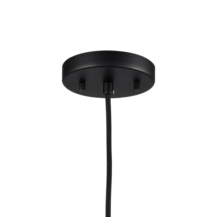 Atlas Lighting Chelsea 12'' Wide 1Lt Pendant, Black