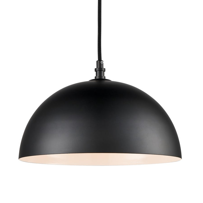 Atlas Lighting Chelsea 12'' Wide 1Lt Pendant, Black