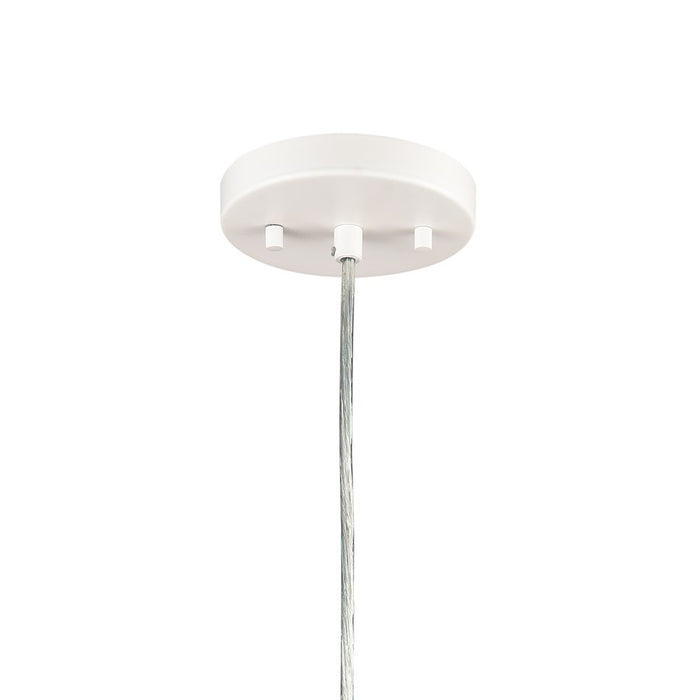 Atlas Lighting Chelsea 12'' Wide 1Lt Pendant, White