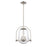 Atlas Lighting Connection 12'' Wide 2Lt Pendant, Satin Nickel/Clear