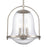 Atlas Lighting Connection 12'' Wide 2Lt Pendant, Satin Nickel/Clear