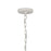 Atlas Lighting Continuance 26'' Wide 6Lt Pendant, White Coral