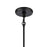 Atlas Lighting Current 12'' Wide 1Lt Pendant, Matte Black/Clear