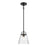 Atlas Lighting Current 8'' Wide 1Lt Pendant, Matte Black/Clear