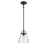 Atlas Lighting Current 8'' Wide 1Lt Pendant, Matte Black/Clear