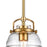 Atlas Lighting Current 8'' Wide 1Lt Pendant, Satin Brass/Clear