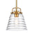 Atlas Lighting Current 8'' Wide 1Lt Pendant, Satin Brass/Clear
