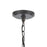 Atlas Lighting Daisy 12'' Wide 1Lt Pendant, Midnight Bronze/Clear