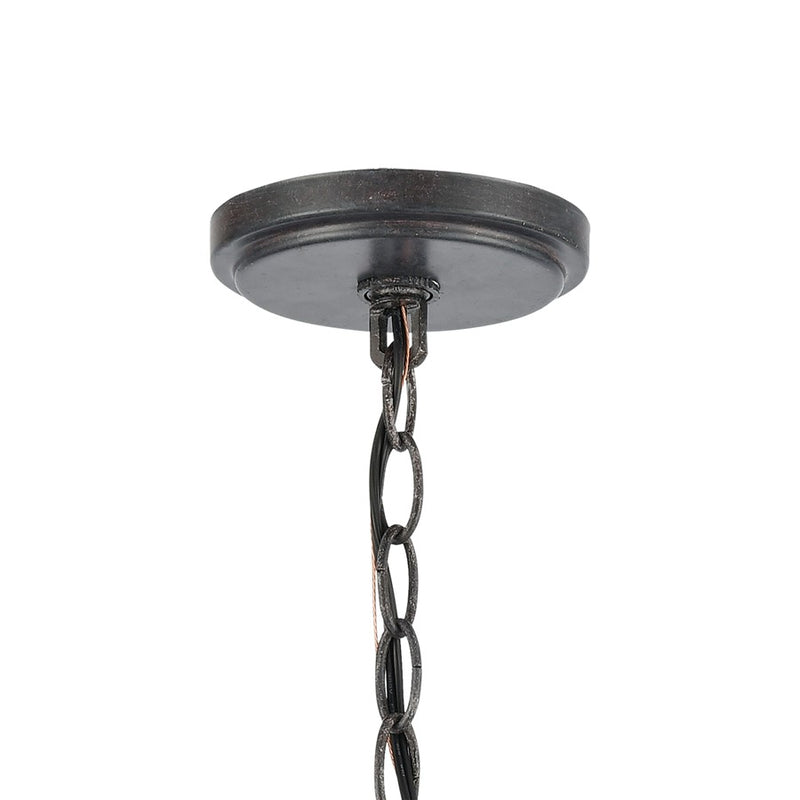 Atlas Lighting Daisy 12in 1-Light Pendant | Transitional Midnight Bronze and Clear Glass | Kitchen Island & Dining Room | Model CL11761-BZ