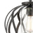Atlas Lighting Daisy 12'' Wide 1Lt Pendant, Midnight Bronze/Clear