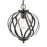 Atlas Lighting Daisy 12'' Wide 1Lt Pendant, Midnight Bronze/Clear