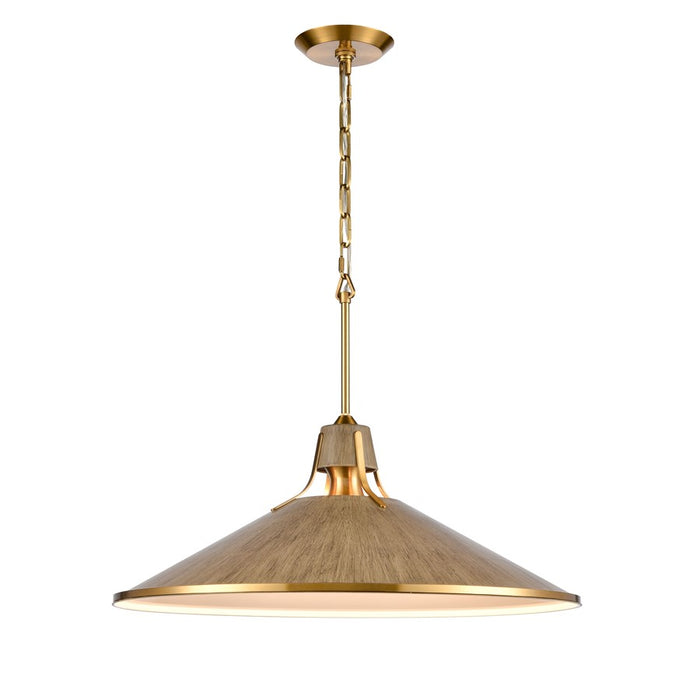 Atlas Lighting Danique 24'' Wide 1Lt Pendant, Corkwood/Natural
