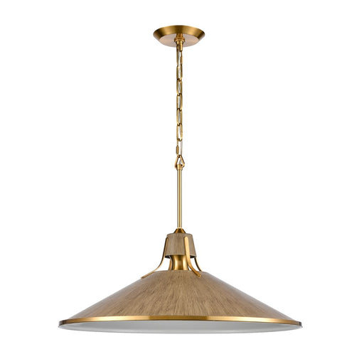 Atlas Lighting Danique 24'' Wide 1Lt Pendant, Corkwood/Natural
