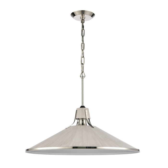 Atlas Lighting Danique 24''W 1Lt Pendant, Sunbleached Oak/Natural