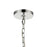 Atlas Lighting Darlene 13'' Wide 3Lt Pendant, Polished Chrome/Clear