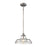 Atlas Lighting Dunkirk 13'' Wide 1Lt Pendant, Weathered Zinc/Clear