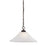 Atlas Lighting Elipse 18'' Wide 1Lt Pendant, Painted Bronze/White