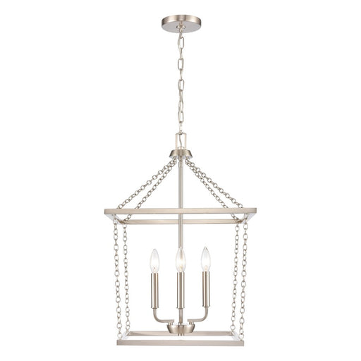 Atlas Lighting Emmett 17'' Wide 4Lt Pendant, Brushed Nickel