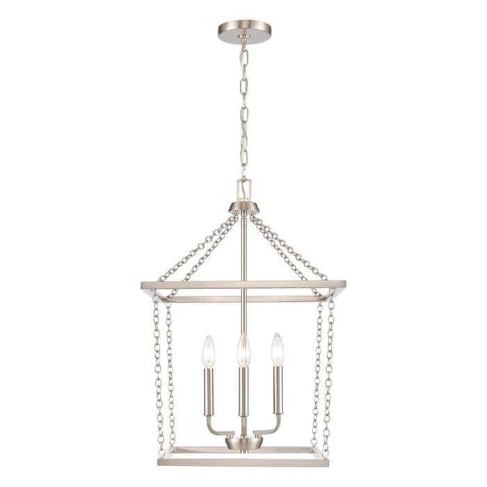 Atlas Lighting Emmett 17'' Wide 4Lt Pendant, Brushed Nickel